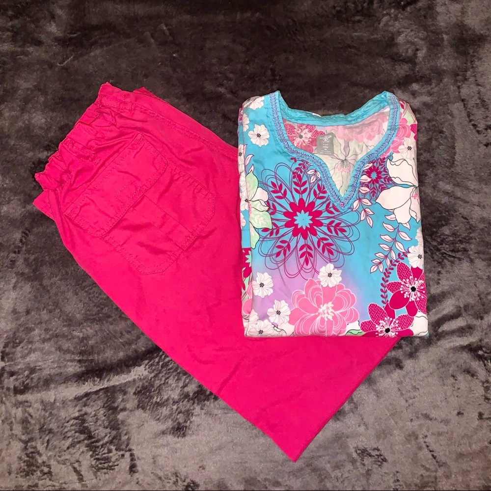 Scrub set, Med Couture Top